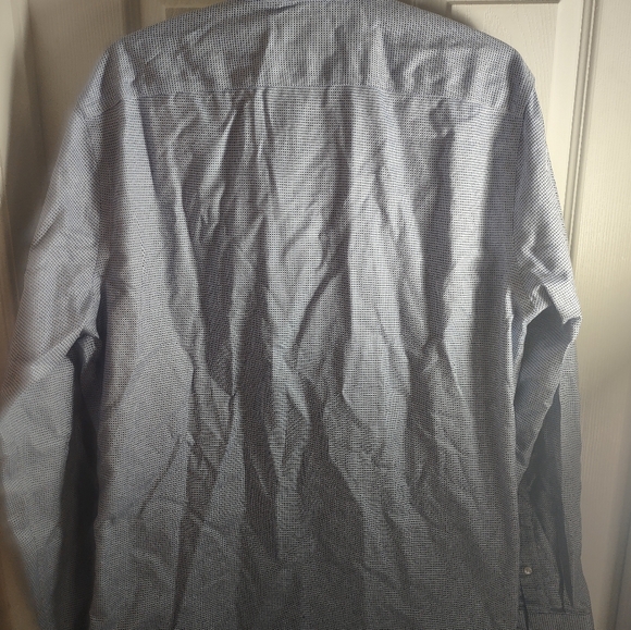 Denver Hayes Blue Pattern Dress Shirt - Picture 3 of 3